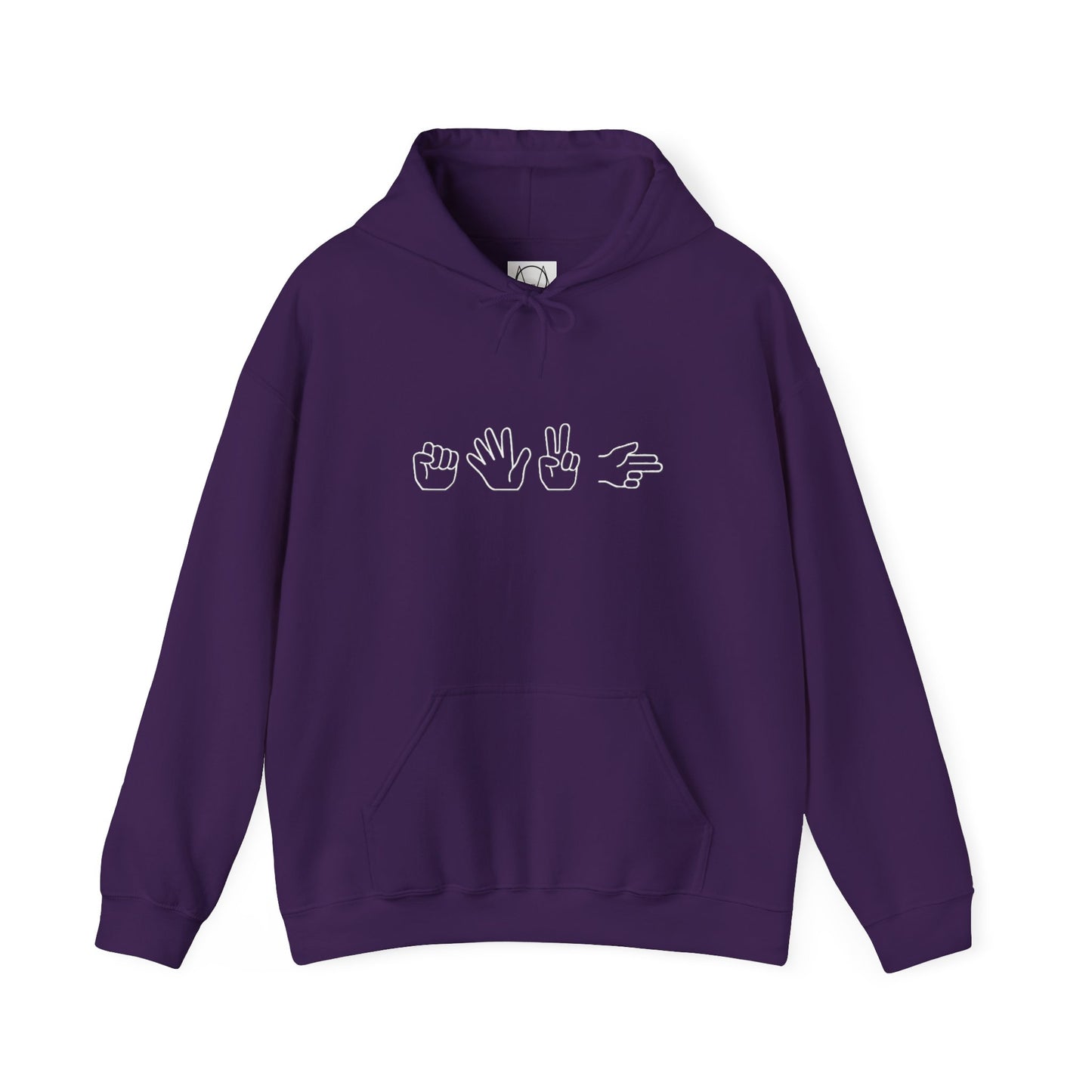 ROCK PAPER SCISSOR GUN HOODIE - DARK
