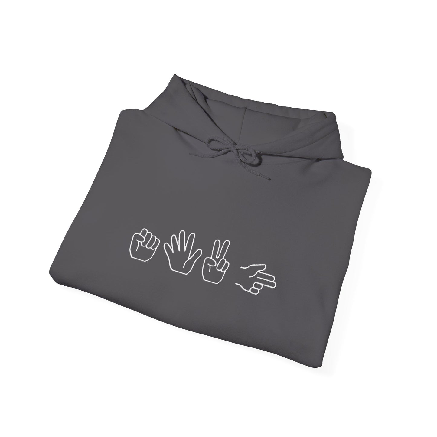 ROCK PAPER SCISSOR GUN HOODIE - DARK