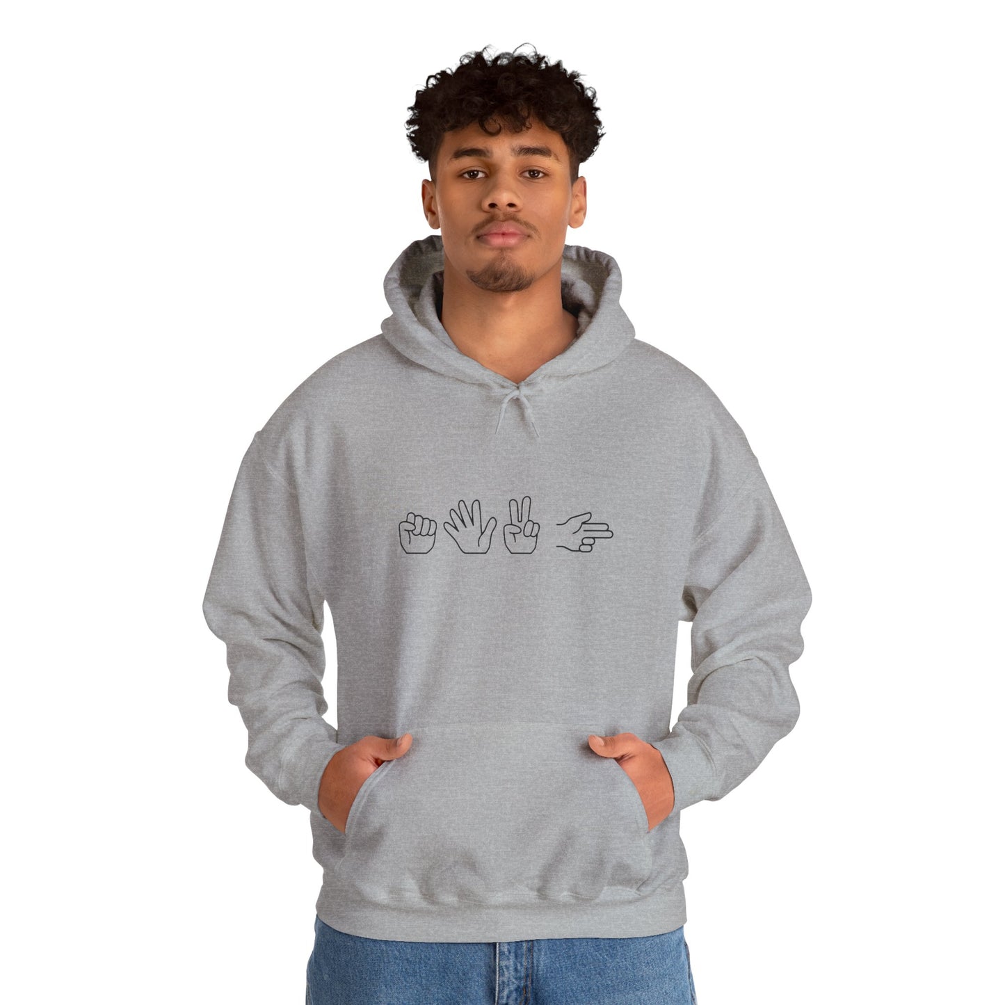 ROCK PAPER SCISSOR GUN HOODIE
