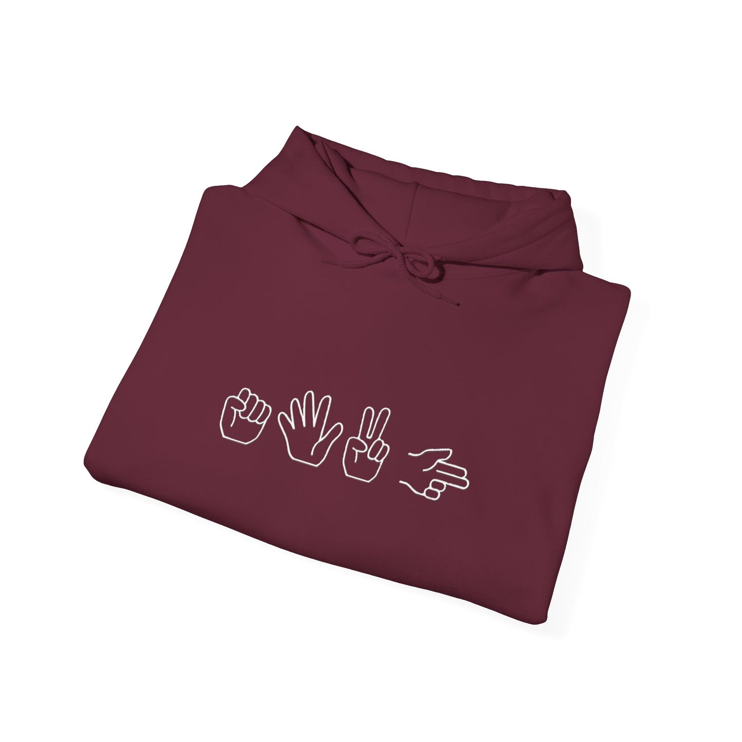 ROCK PAPER SCISSOR GUN HOODIE - DARK