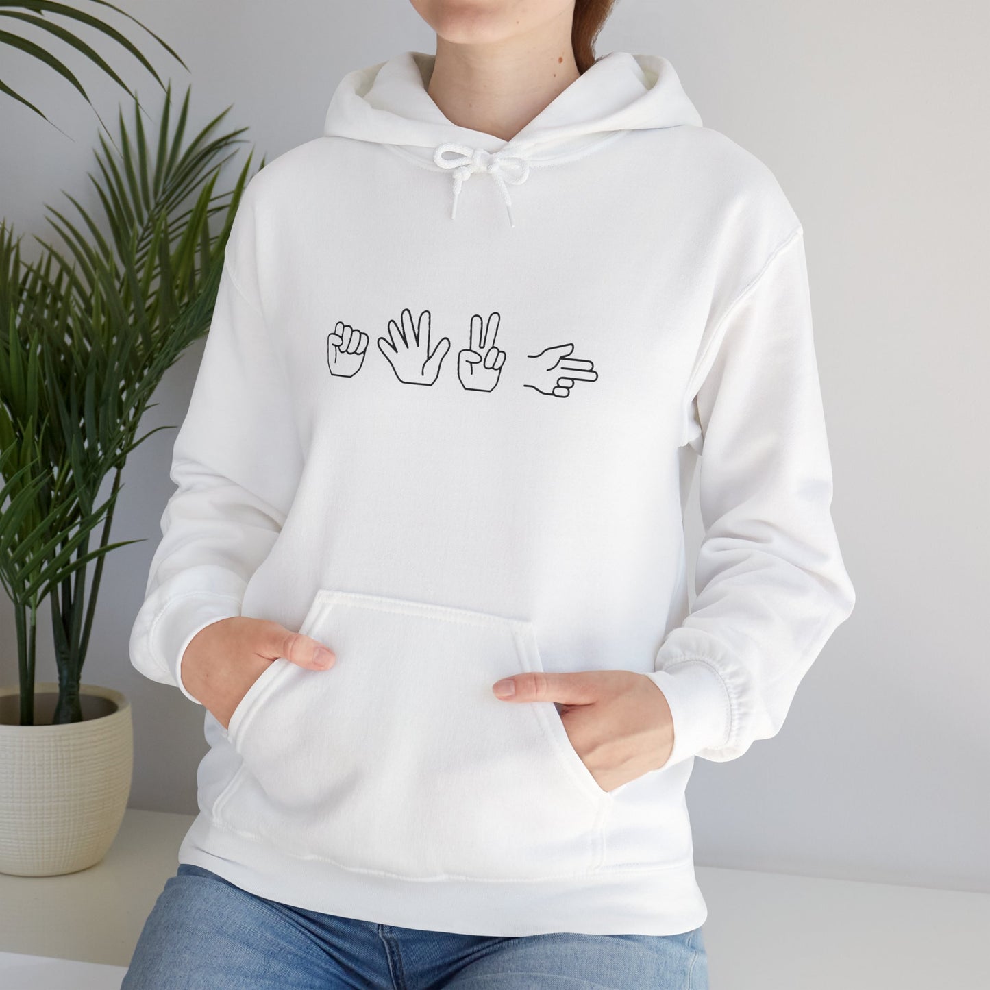 ROCK PAPER SCISSOR GUN HOODIE