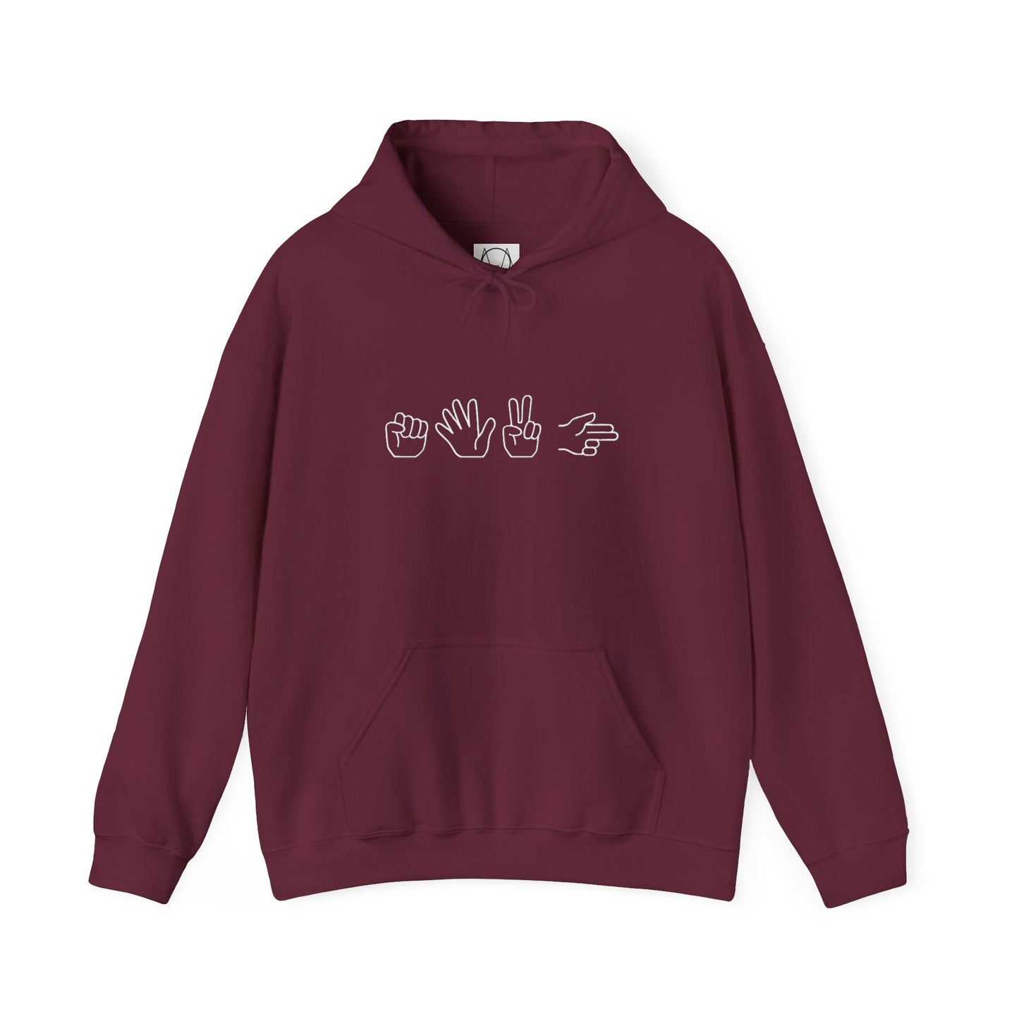 ROCK PAPER SCISSOR GUN HOODIE - DARK