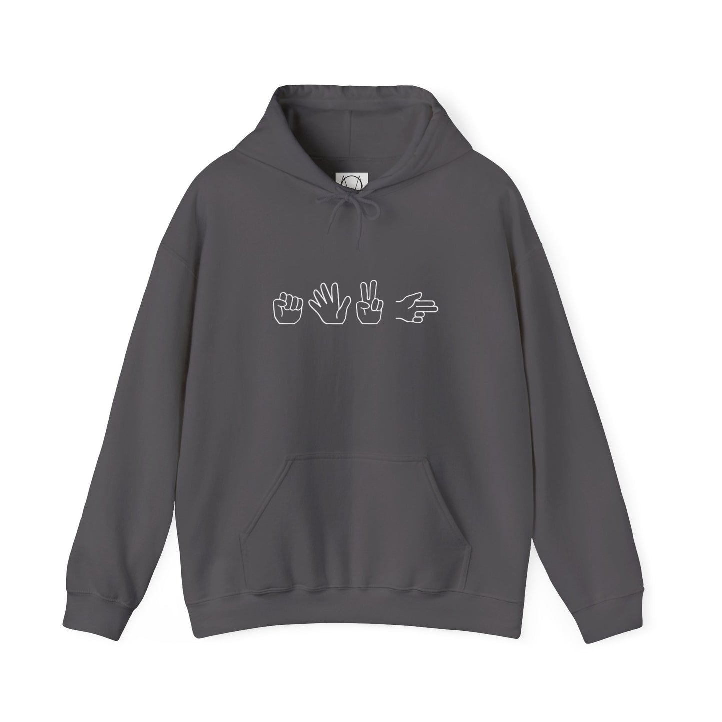 ROCK PAPER SCISSOR GUN HOODIE - DARK