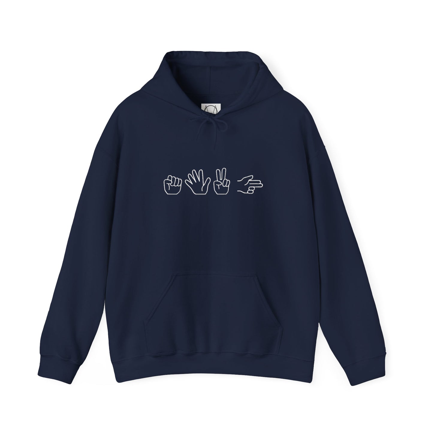 ROCK PAPER SCISSOR GUN HOODIE - DARK