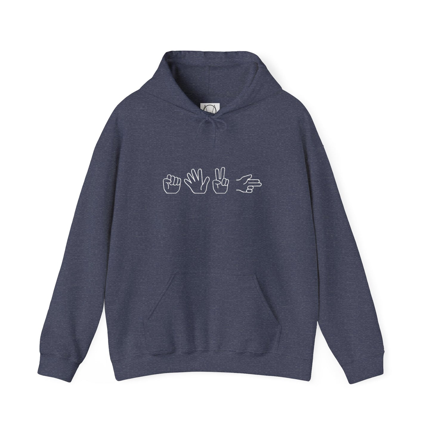 ROCK PAPER SCISSOR GUN HOODIE - DARK