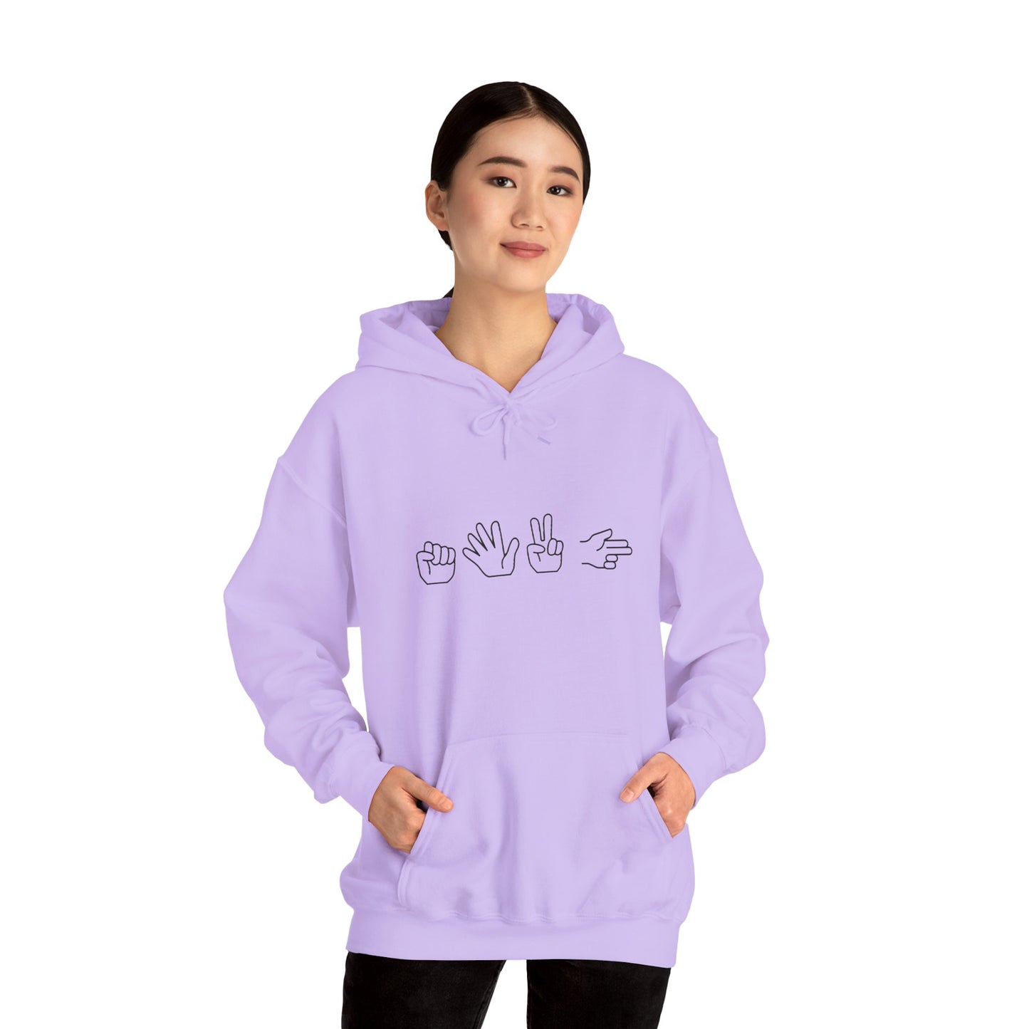 ROCK PAPER SCISSOR GUN HOODIE