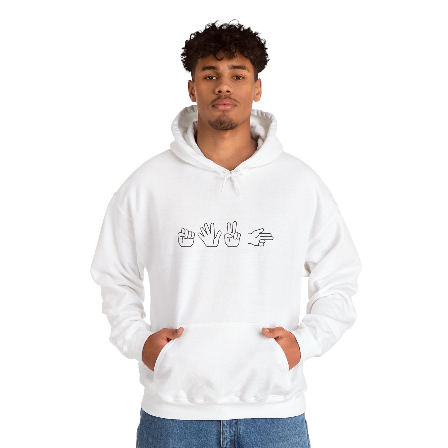 ROCK PAPER SCISSOR GUN HOODIE