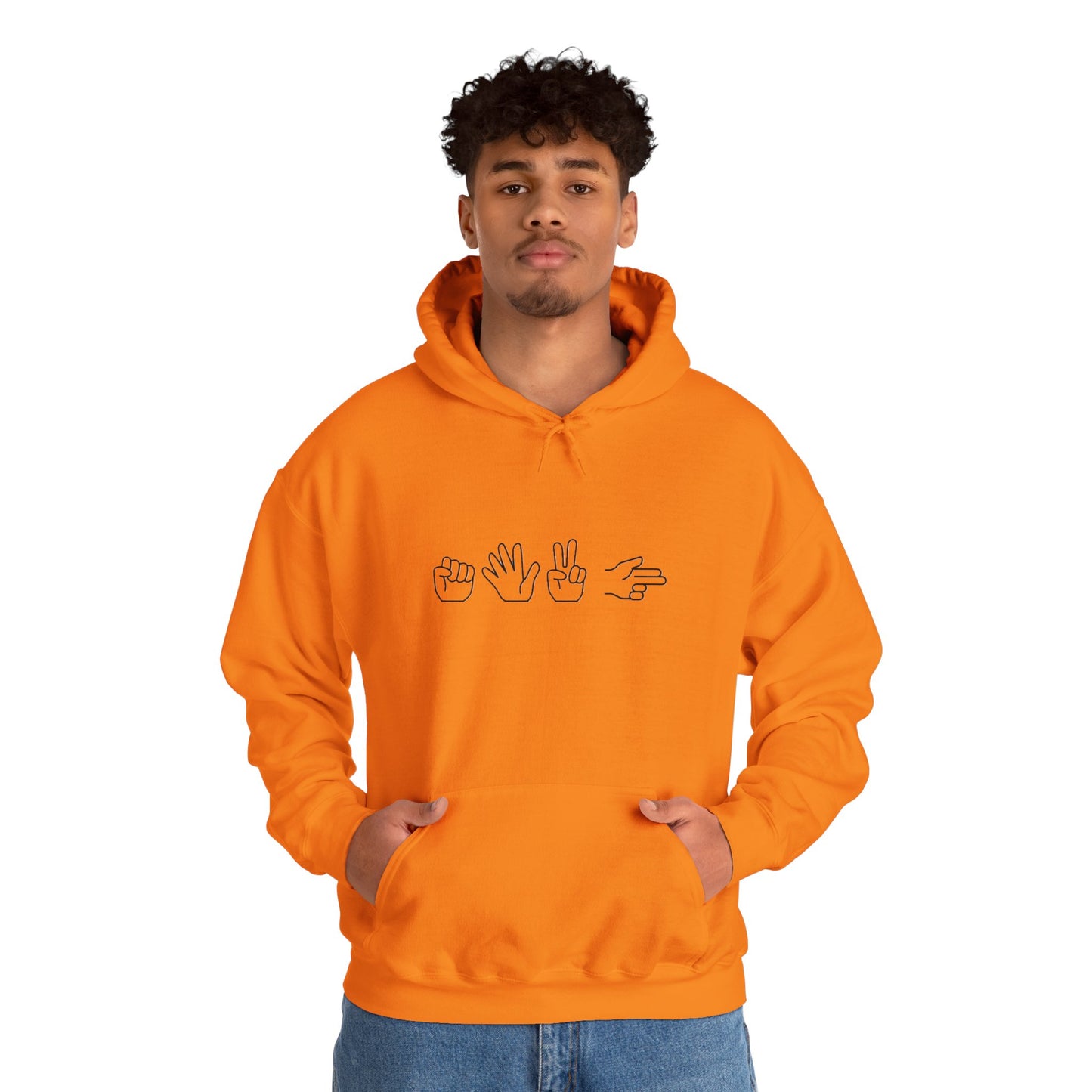 ROCK PAPER SCISSOR GUN HOODIE
