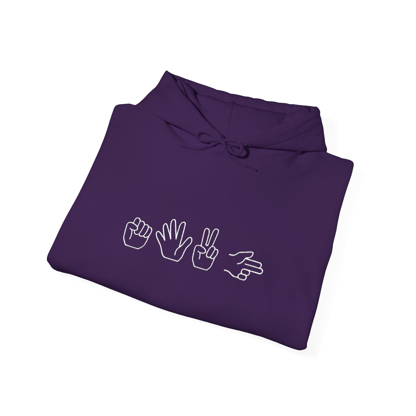 ROCK PAPER SCISSOR GUN HOODIE - DARK