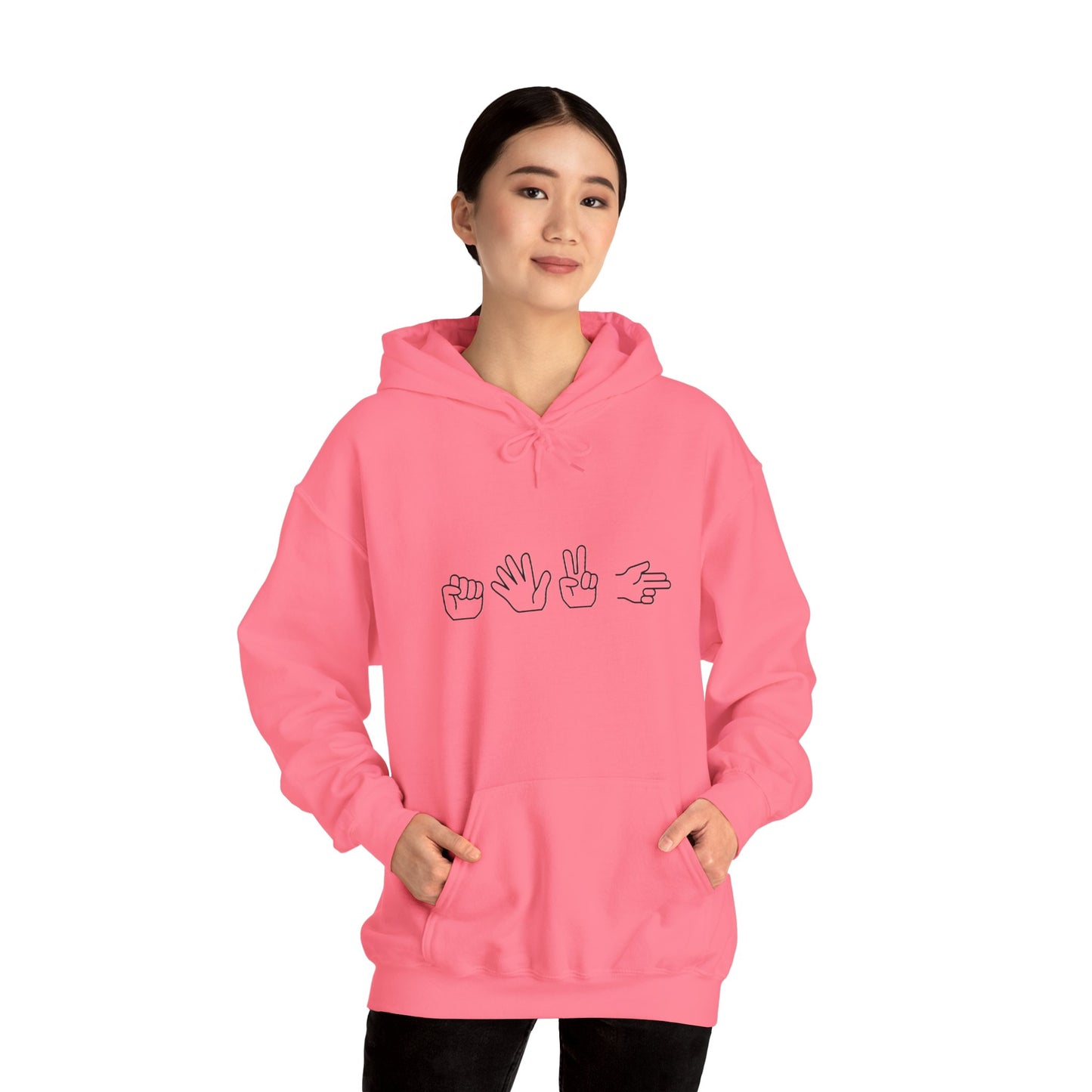 ROCK PAPER SCISSOR GUN HOODIE