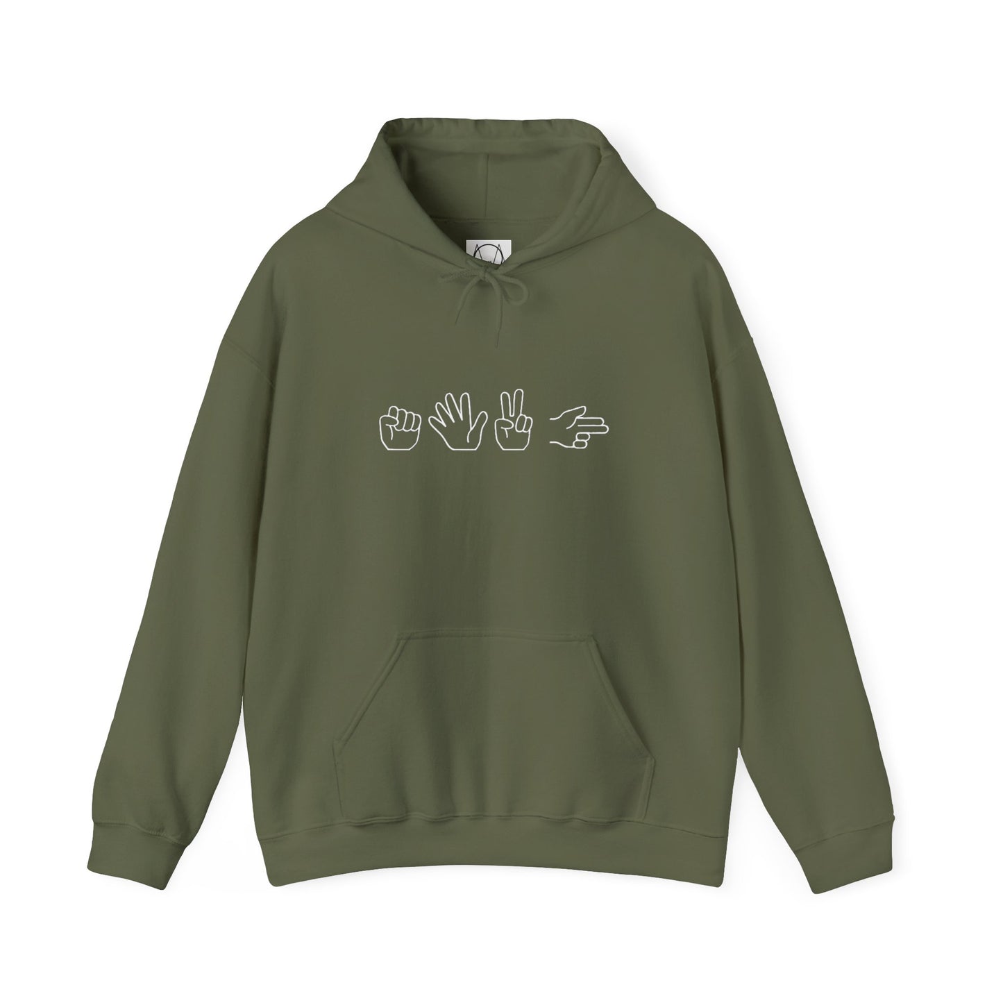 ROCK PAPER SCISSOR GUN HOODIE - DARK