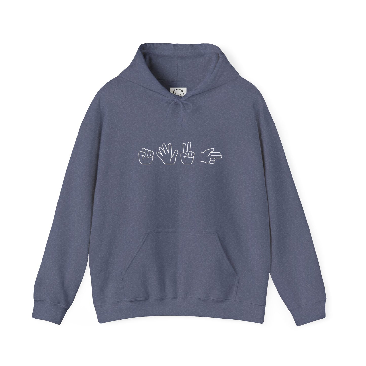 ROCK PAPER SCISSOR GUN HOODIE - DARK