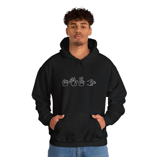 ROCK PAPER SCISSOR GUN HOODIE - DARK