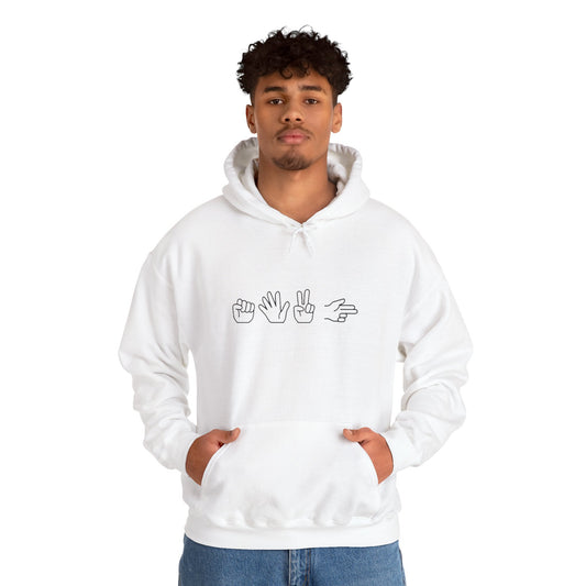ROCK PAPER SCISSOR GUN HOODIE